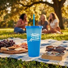 Blossom 24oz Straw Tumbler Appreciation Gift - Drinkware