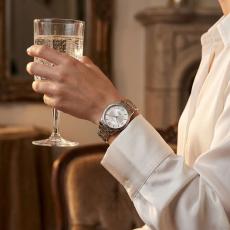 Bulova Round Silver Tone Custom Watch - Work Anniversary Gifts