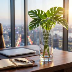 Fern Vase - Crystal Awards