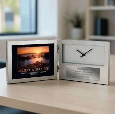 Believe & Succeed Desk Clock - Clocks