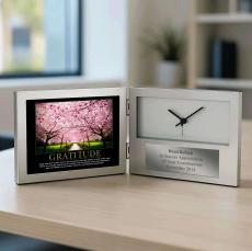 Gratitude Cherry Blossom Desk Clock - Clocks