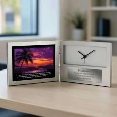 Essence of Goals Sunset Desk Clock - Retirement Gifts