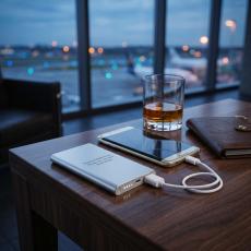 Silver Personalized Metal Power Bank - Tech Accessories