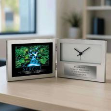 Service Waterfall Desk Clock - Clocks