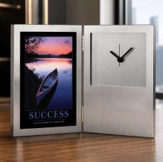 Success Canoe Desk Clock - Retirement Gifts