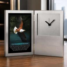 Essence of Strength Eagle Desk Clock - Retirement Gifts