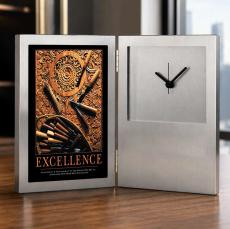 Excellence Wood Carving Desk Clock - Clocks
