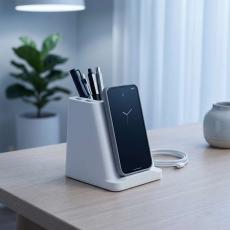 Employee Appreciation Gift Pen Holder & Charger - Wireless Charges