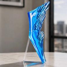 Swell Art Glass Award - Glass Trophies
