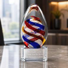 Zenith Art Glass Award - Glass Trophies