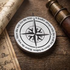 Leadership Compass - Personalized Metal Paperweight - Corporate Gifts