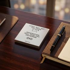 Einstein Imagination - Personalized Metal Paperweight - Executive Sculptures