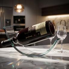 Personalized Crystal Wine Cradle - Holiday Gifts