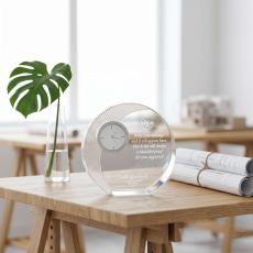 Power of Attitude Crystal Clock Award - Clocks