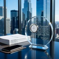 Circle of Excellence Clock Award - Crystal Awards