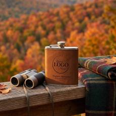 Personalized Flask (Vegan Leather) - Price $10 to $25