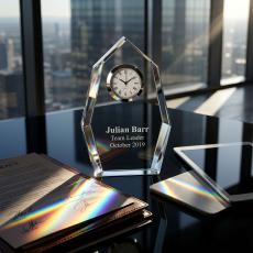 Sierra Crystal Clock - Crystal Awards
