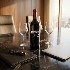 Thanks for All You Do - Personalized Bottle of Wine - Coworker Gifts