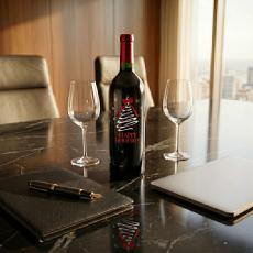 Christmas Tree - Personalized Bottle of Wine - Personalized Gifts