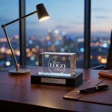 Custom 3D Crystal Award - Office Supplies
