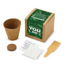 Thanks for All You Do Kraft Planter Zinnia Grow Kit - Holiday Gifts