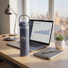 Custom Wallie Flip-Top 24oz Tumbler - Vacuum Insulated