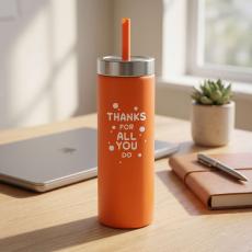 Employee Appreciation Gift 22oz Slim Stainless Tumbler - Price $10 to $25