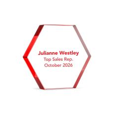 Personalized Hexagon Mini Rave - New Awards