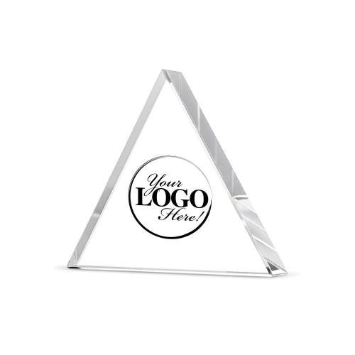 Custom Triangle Mini Rave Awards & Recognition - Crystal Awards - Custom Triangle Mini Rave