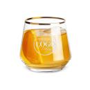 Gold Rimmed On-the-Rocks Glass