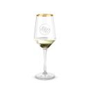 Gold Rimmed Wine Glass