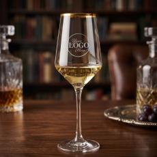 Gold Rimmed Wine Glass - Executive Gifts