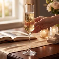 Gold Rimmed Champagne Flute - Executive Gifts