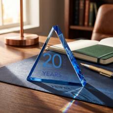 Years of Service Personalized Triangle Mini Rave - New Awards