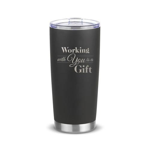 Personalized 20oz. Stainless Steel Holiday Tumbler Corporate Gifts - Drinkware - Vacuum Insulated - Tumblers - Personalized 20oz. Stainless Steel Holiday Tumbler