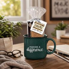 Making a Difference 15oz Camp Mug & S'Mores Gift Set - Ceramic Mugs