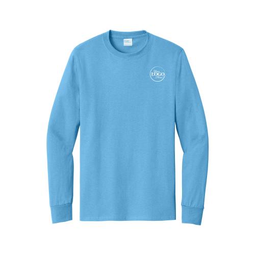Essential Long Sleeve Cotton Tee Corporate Gifts - Apparel - Essential Long Sleeve Cotton Tee