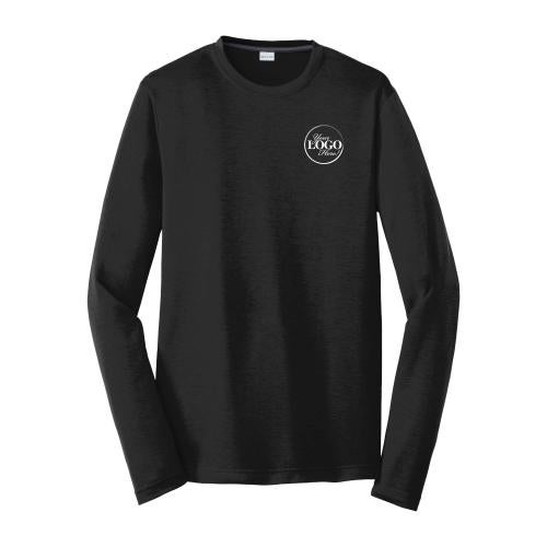 Long Sleeve Premium Performance Tee Corporate Gifts - Apparel - Long Sleeve Premium Performance Tee