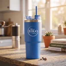 Custom Gift 24oz Eco Stream Tumbler - Straw Tumblers