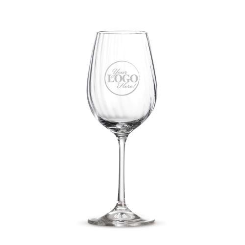 Custom Fluted Wine Glasses Corporate Gifts - Barware - Custom Fluted Wine Glasses