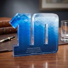10-19 Years of Service Acrylic Award - Awards & Recognition
