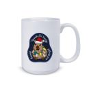 Embroidered Holiday Patch 15oz Ceramic Mug