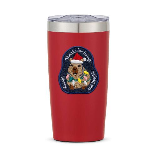 Corporate Gifts - Employee Gifts - Gift Sets - Drinkware - Holiday Embroidered Patch 20oz Joe Tumbler