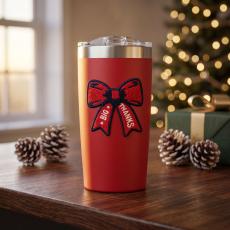Holiday Embroidered Patch 20oz Joe Tumbler - Holiday Gifts