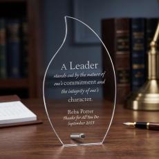 Flame Pin Acrylic Award - Acrylic Awards