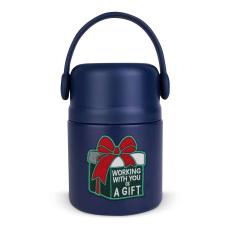 Holiday Embroidered Patch Thermos - Holiday Gifts