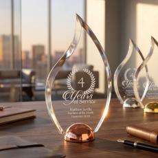 Alloy Flame Acrylic Award - Metal, Stone and Cast Awards