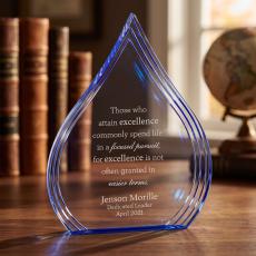 Sapphire Drop Acrylic Award - Acrylic Awards