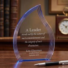 Sapphire Flame Acrylic Award - Acrylic Awards