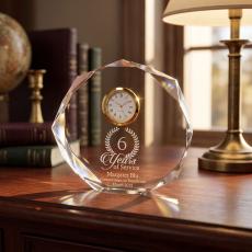 Facet Acrylic Clock Award - Acrylic Awards